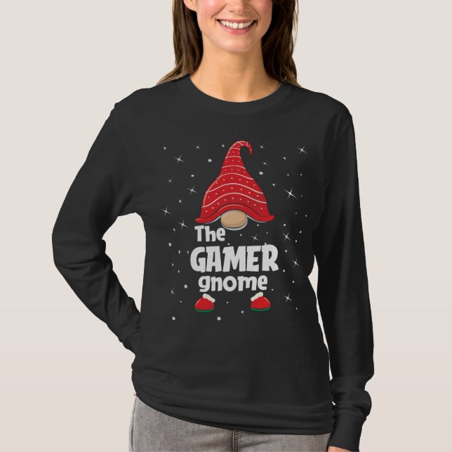 Camiseta Gamer Gnomo Family Matando Natal Engraçado Pajama (Frente)