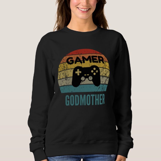 Camiseta Gamer Godmother Vintage 60s 70s Console Controller (Frente)