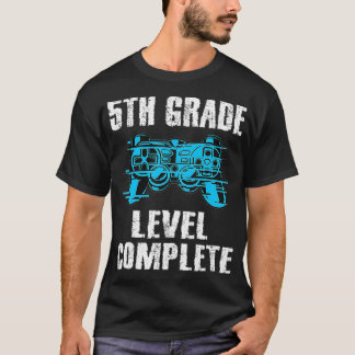 Camiseta Gamer Graduation 5th Grade Level Complete Video Ga