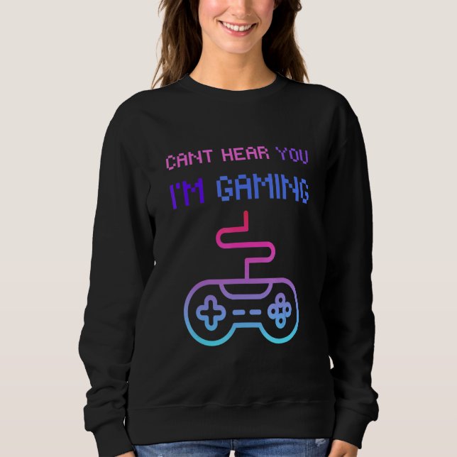 Camiseta Gamer Headset Não Pode Ouvir Você Jogando (Frente)