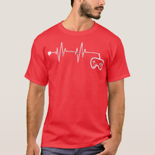 Camiseta Gamer Heartbeat TShirt Video Game Gift1