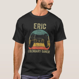 Camiseta Gamer Legendário Personalizado, Eric Name Video Ga