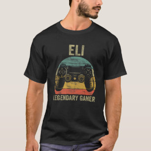 Camiseta Gamer Legendário Personalizado - Gamer Eli Name Vi