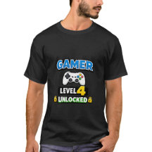 Gamer Level 4 Unlocked Beginner Controller Funny