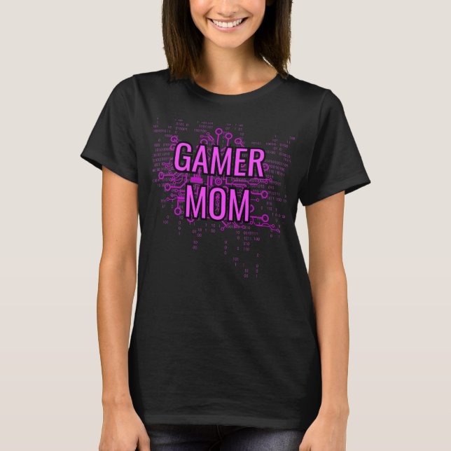 Camiseta Gamer MÃE Ciber Roxo (Frente)