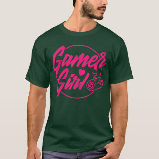Camiseta Gamer Menina Jogadora de Jogos Mulheres Vídeo Game