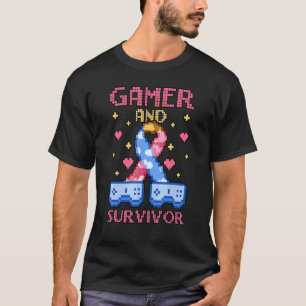 Camiseta Gamer Mês De Consciência E Sobrevivente