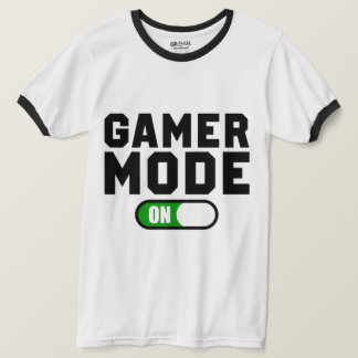Camiseta Gamer Mode On-Gift para Streamers e Gamers