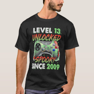 Camiseta Gamer Nível 13 - Aniversário de 13 desbloqueado De