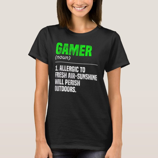 Camiseta Gamer Noute Definition Video Game Player Pc (Frente)