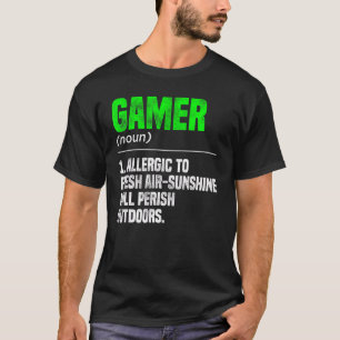 Camiseta Gamer Noute Definition Video Game Player Pc