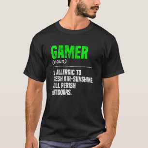 Camiseta Gamer Noute Definition Video Game Player Pc