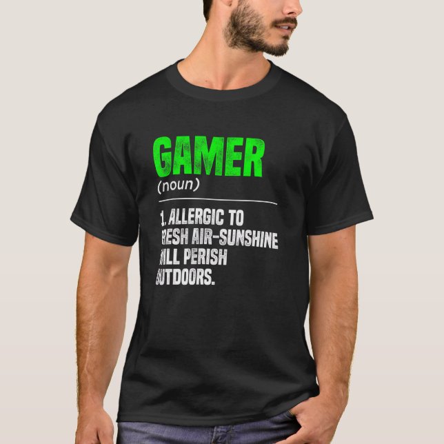 Camiseta Gamer Noute Definition Video Game Player Pc (Frente)