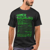 Gamer Nutrition Facts T For Teen Boys Videos games