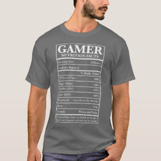 Camiseta Gamer Nutrition Fata Jogos Engraçados