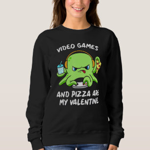 Camiseta Gamer Octopus Gaming Pizza Engraçado Videos games 