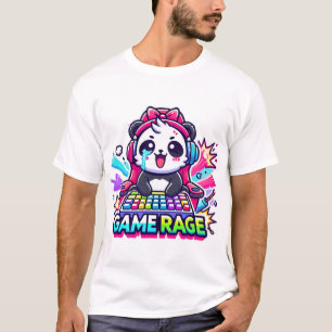 Camiseta Gamer Panda Rage - Momentos Engraçados de Jogos