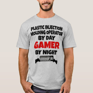Camiseta Gamer para operador de moldagem por injeção de plá