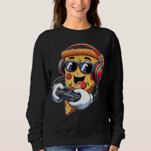 Camiseta Gamer Pizza Vídeo Game Rapaz Entusiasta Gamer Adol