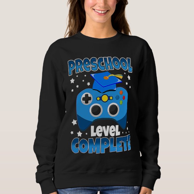 Camiseta Gamer Preschool Level Complete Graduation Girls Bo (Frente)
