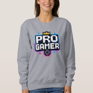 Camiseta GAMER PRO — Crachá Pixel Art 8-Bit