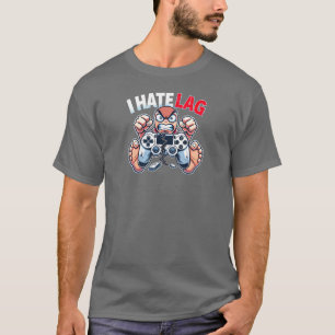 Camiseta Gamer Rage: Eu Odeio Lag