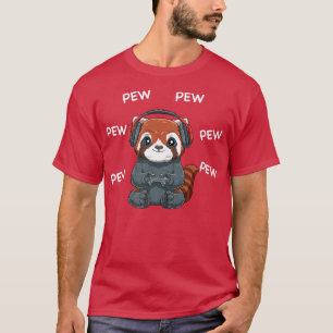 Camiseta Gamer Red Panda - Jogos online Vídeo Gam