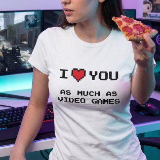 Camiseta Gamer Retro de 8 bits | Namorado Namorada