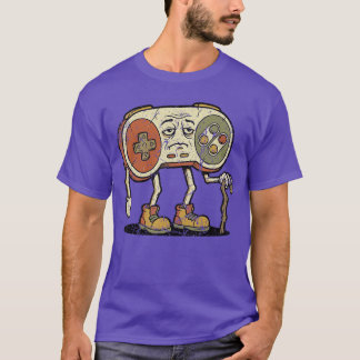 Camiseta Gamer Retro Divertido Nostalgia de Jogos de Vídeo 