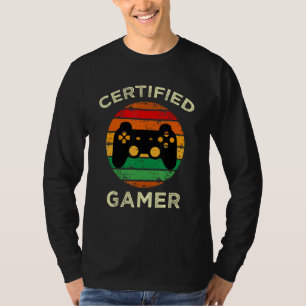 Camiseta Gamer Retro-Funny Videos games certificados Jogos
