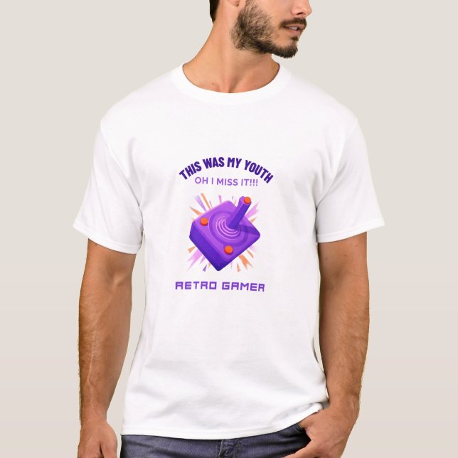 Camiseta Gamer Retrô Perde Sua Juventude (Frente)