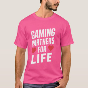 Camiseta Gamer Romance Videos games Heart Pixel Art Gaming 