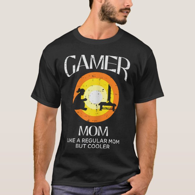 Camiseta Gamer s Video Games Boys Men Girls Gift Gamer Mom  (Frente)