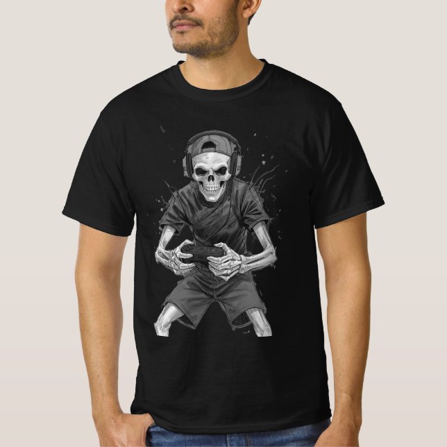 Camiseta Gamer Skeleton  (Frente)