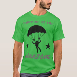 Camiseta Gamer Skydive Parachute para Jogos da Warzone