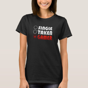 Camiseta Gamer Solteiro Ocupado