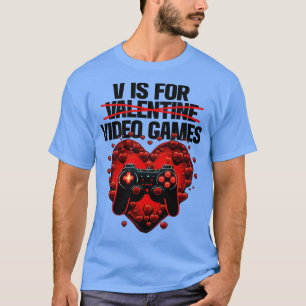 Camiseta Gamer V É Para Videos games De Namorados