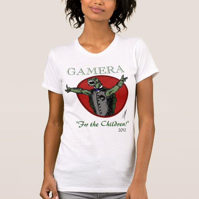 Camiseta Gamera para o presidente 2012 (Frente)