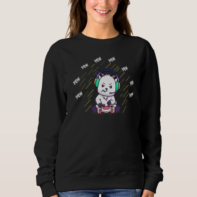 Camiseta Gamers de jogos de "Pew Gamer" bonitos (Frente)