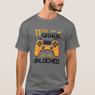 Camiseta Gamers de jogos desbloqueados de nível 11 Nível Pi