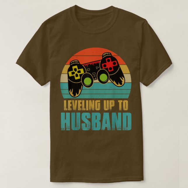 Camiseta Gamers de Noivado de adolescentes nivelando para o (Frente do Design)