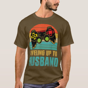 Camiseta Gamers de Noivado de adolescentes nivelando para o