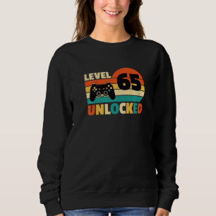 Camiseta Gamers de vídeo engraçado desbloqueado do nível 65