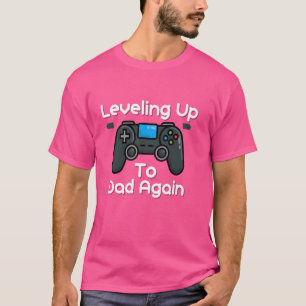 Camiseta Gamers Engraçados Nivelando Até O Pai Novamente Pa