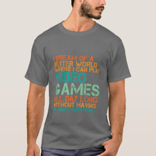 Camiseta Gamers engraçados presentes para Nerd e Geeks