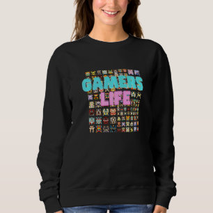 Camiseta Gamers Life Sprites Pixel Gamer Jogos