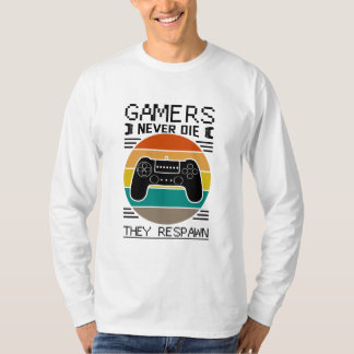 Camiseta Gamers Nunca Morrem Eles Respiram