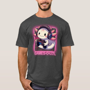 Camiseta Gamesalotl Videos games Cute Kawaii Axolotl Gamer