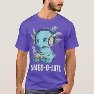 Camiseta Gamesolotl Aolotl Video Gamer Kawaii Animboys ki