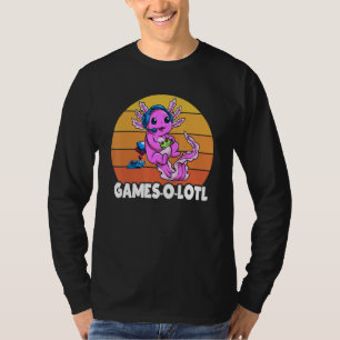 Camiseta Gamesolotl Axolotl Gamer Mexicanum Homens
